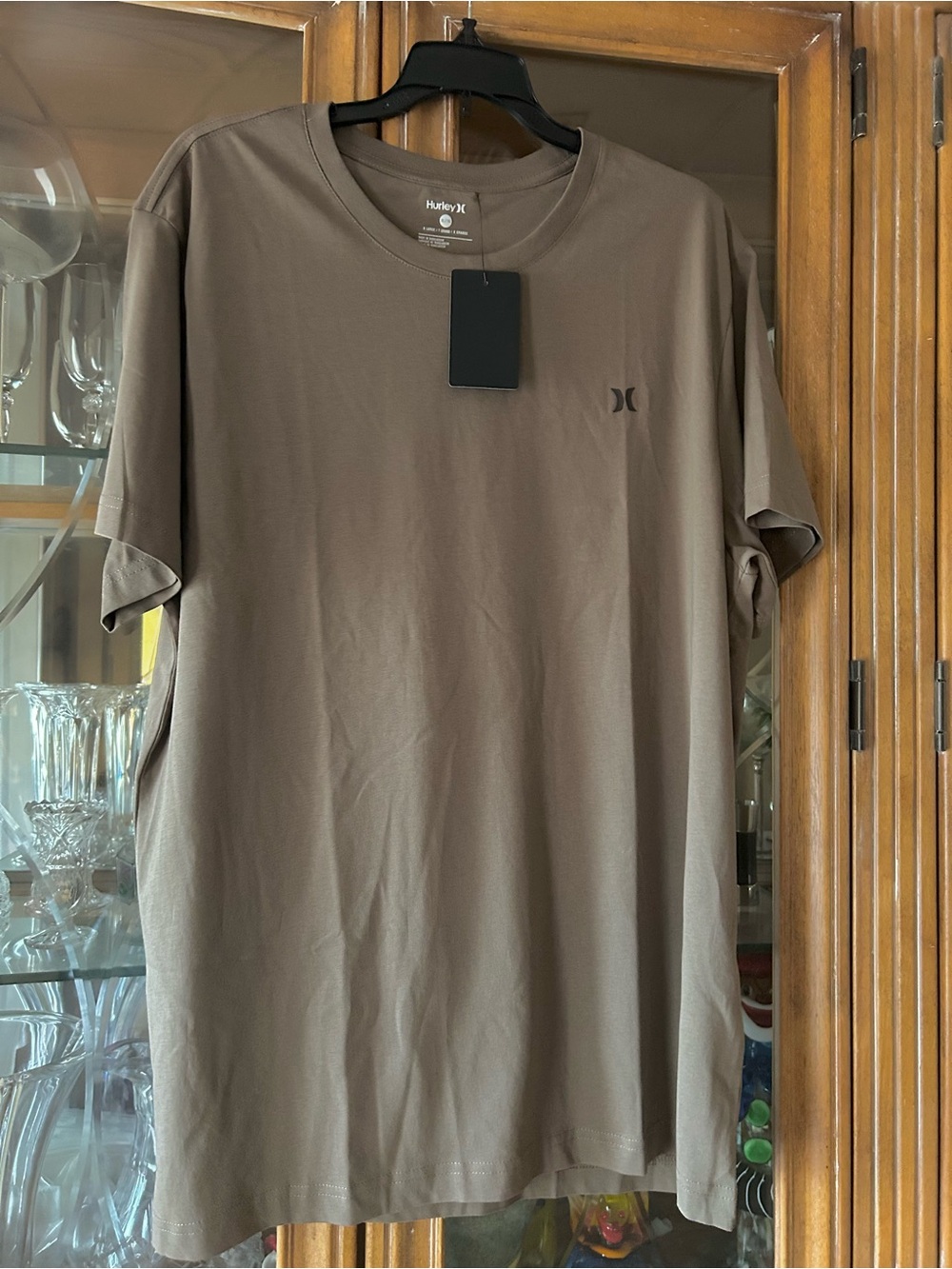Hurley Short Sleeve Crew Tee in Brown